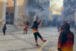 Vídeos i imatges: Foc i música en l’Anada a ofici de la Festa Major dels Pallaresos