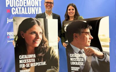 Els lemes de Junts+ Puigdemont emfatitzen la necessitat de lideratge, bon govern i el respecte a Catalunya