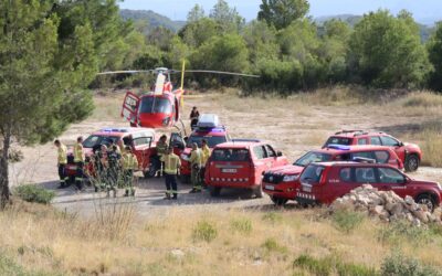 Estabilitzat l’incendi al Priorat que ha obligat a confinar la Figuera i la Vilella Baixa