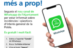 La Pobla de Mafumet activa un nou canal d’informació veïnal a través de Whatsapp