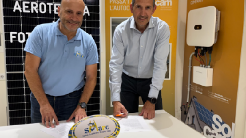 Solcam Energia i el Salou Academy Rugby Club renoven el seu acord de patrocini per 2025