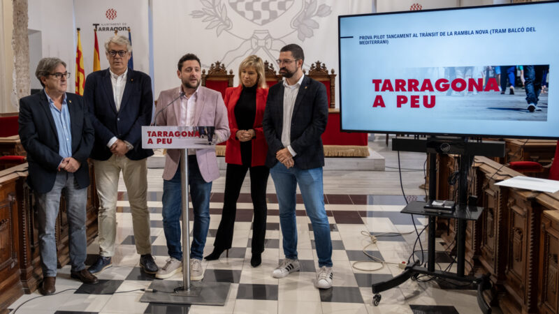 Tarragona inicia una prova pilot per convertir l’última coca de la Rambla en zona per vianants