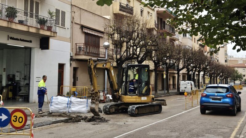 Comença la renovació del clavegueram de l’avinguda de Francesc Macià de Vila-seca