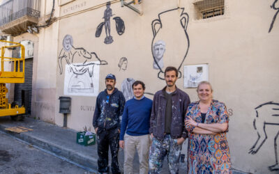 El projecte Murs que Parlen porta un mural de l’artista valencià Escif fins al Teatre Romà