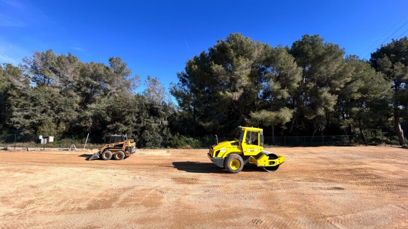 Avança a bon ritme la construcció de les noves pistes de pàdel